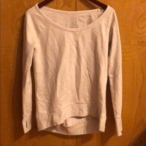 Small beige lulu lemon sweatshirt top